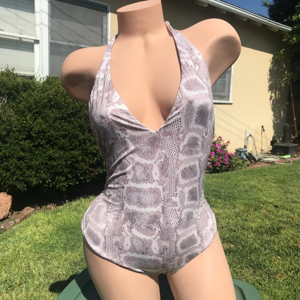 Vitamin A Bianca Print Bodysuit One-Piece Swimsuit